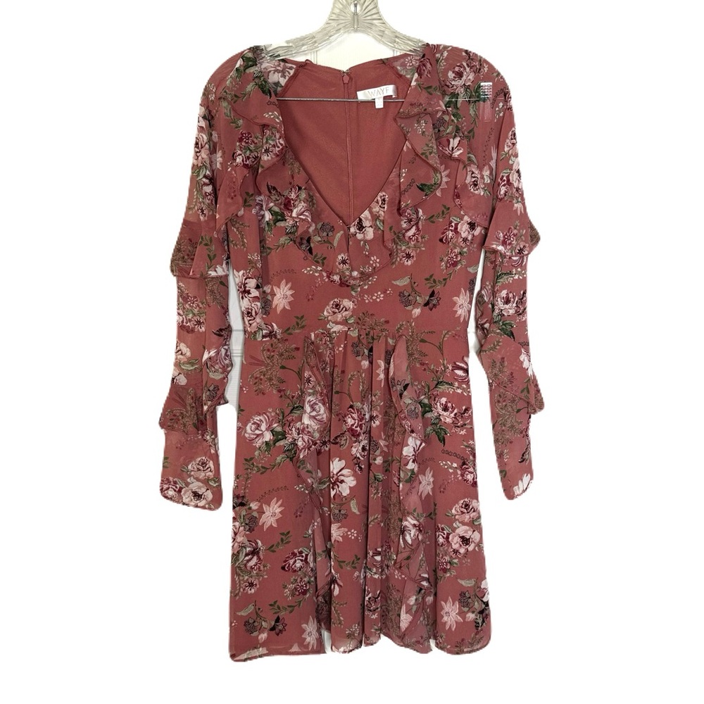 Wayf Dress Ruffle Mini Floral Dainty